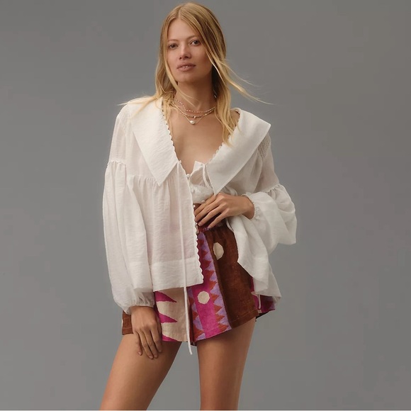 Anthropologie Tops - Anthropologie Long-Sleeve Tie-Front Top - XS